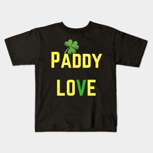 We love this 'Paddy Love' design! Perfect for St Patricks Day! Kids T-Shirt